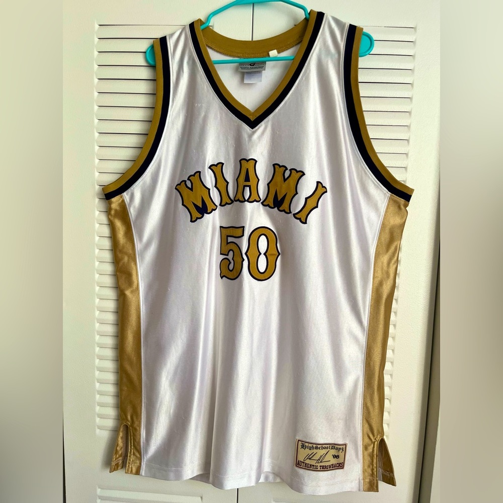 Authentic Udonis Haslem Throwback High School Jer… - image 1